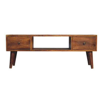 Rustic Chestnut TV Media Stand