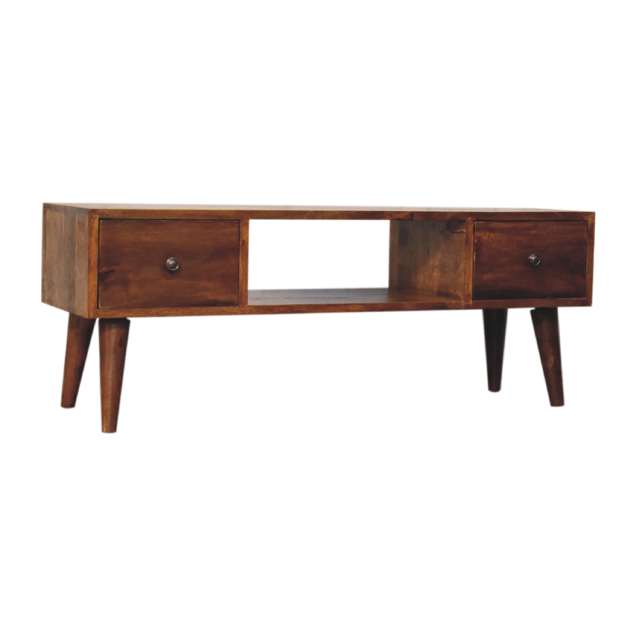 Rustic Chestnut TV Media Stand