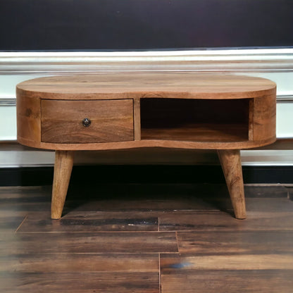 Classic Oak-ish Wave Coffee Table