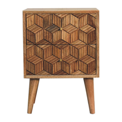 Cubana Chestnut Bedside Table