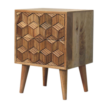 Cubana Chestnut Bedside Table