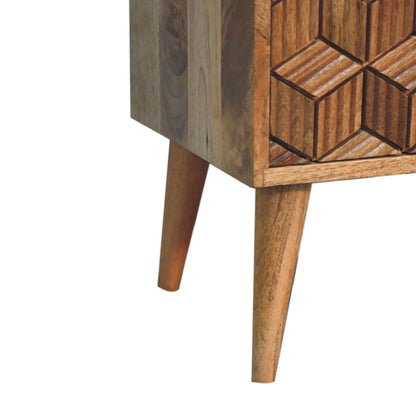 Cubana Chestnut Bedside Table