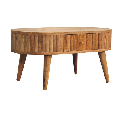 Chic Stripe Oak-ish Coffee Table