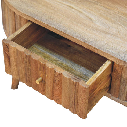 Chic Stripe Oak-ish Coffee Table