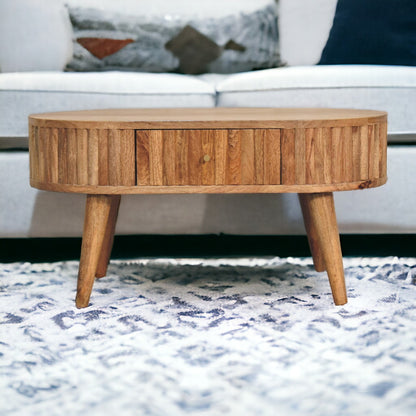 Chic Stripe Oak-ish Coffee Table