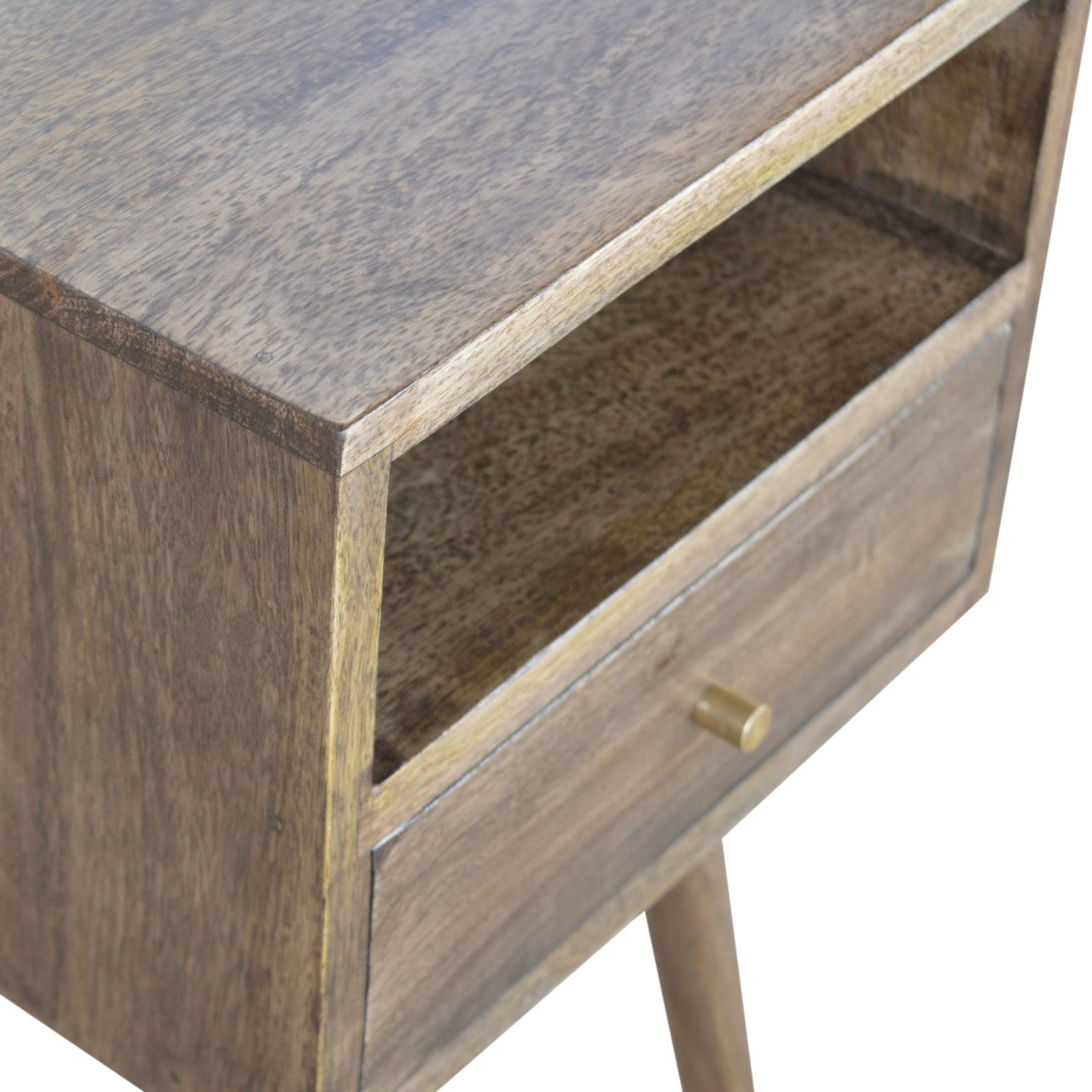 Mini Grey Washed Bedside Table