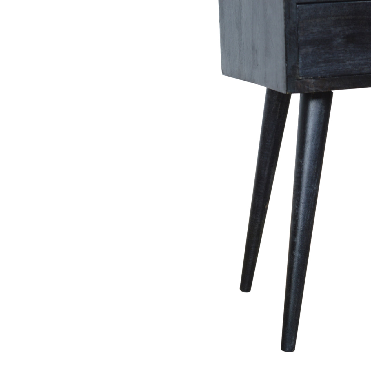 Mini Ash Black Bedside Table